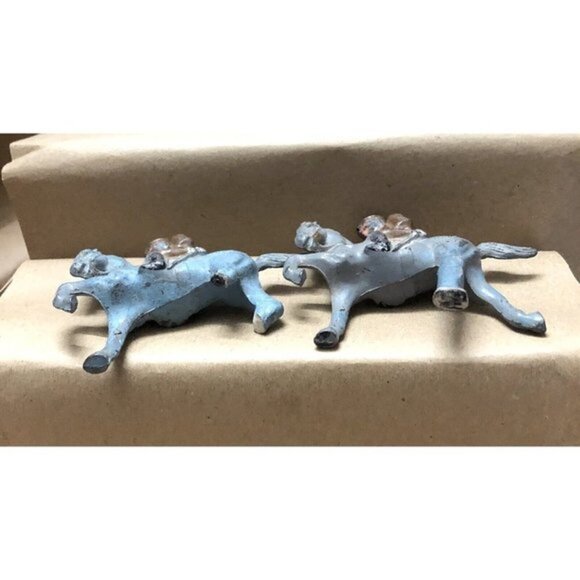 Vintage Cast Iron Figurine Calvary Officer on Horse Collectible - Picture 6 of 10